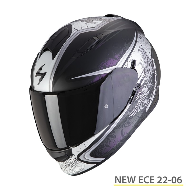 Casco Integral Scorpion EXO-491 KRIPTA Negro-Rosa-Blanco