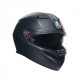 CASCO INTEGRAL AGV K3 E2206 NEGRO MATE