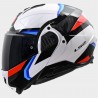 CASCO LS2 ADVANT II TRIPLE BLANCO AZUL ROJO